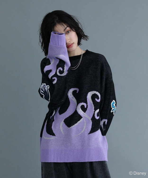 Green Parks VILLAINS/アースラ/ジャガードニット Purple