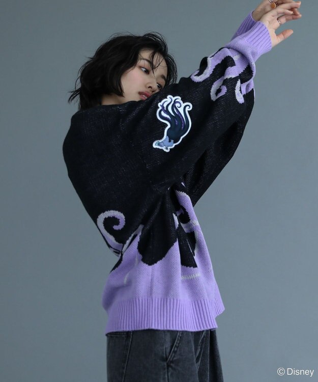 Green Parks VILLAINS/アースラ/ジャガードニット Purple