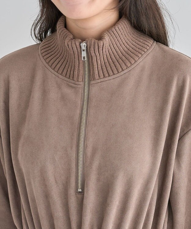 Green Parks ・ＥＬＥＮＣＡＲＥ　ＤＵＥ　スエードポンチワンピース Brown