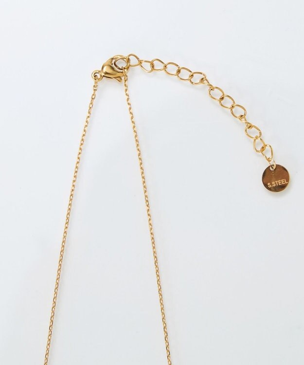 Phoebe 【限定セット】スリークハートネックレス×ロングツイストメタルパールクリップイヤリング ホワイト