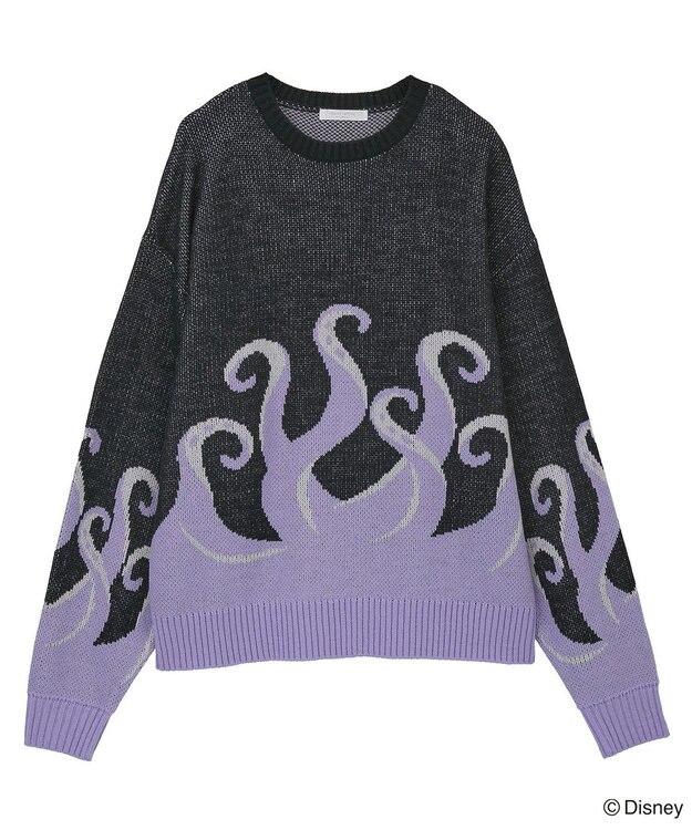 Green Parks VILLAINS/アースラ/ジャガードニット Purple