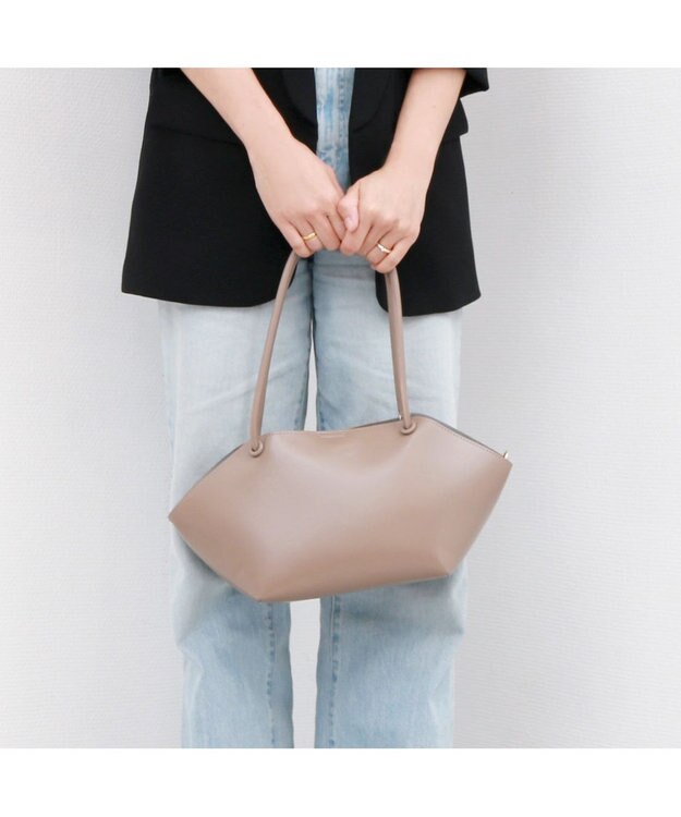 UNBILLION カシュカシュ cachecache / 横長バスケット型2wayトートバッグ オーク