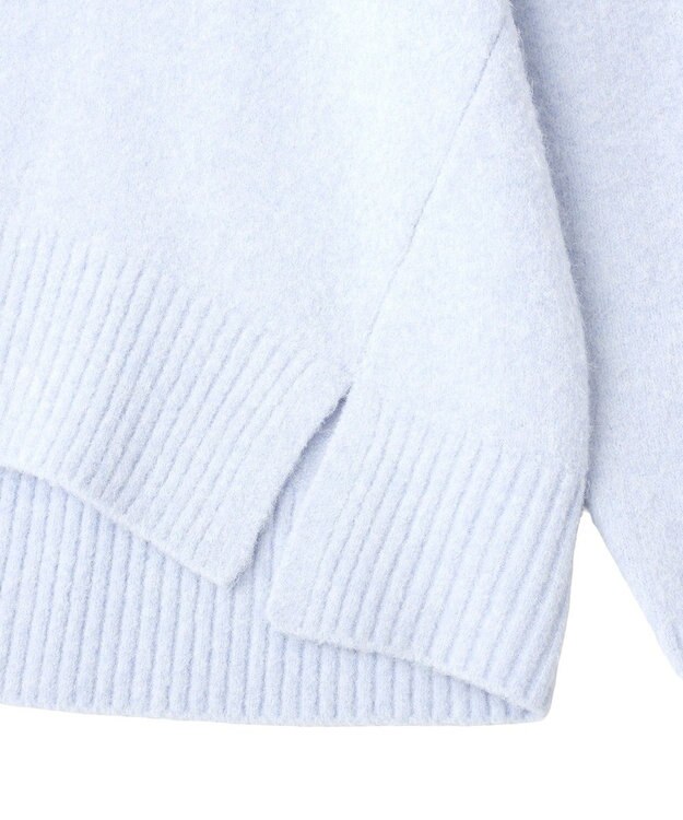 YECCA VECCA スリットタートルネックニット Sax