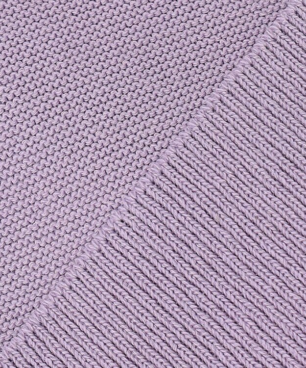 自由区 【洗える】コットンストレッチホールガーメント プルオーバーニット ローズ系