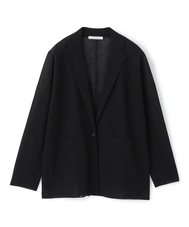 BEIGE， PYRRHOT / シアーコンビ ニットジャケット Black