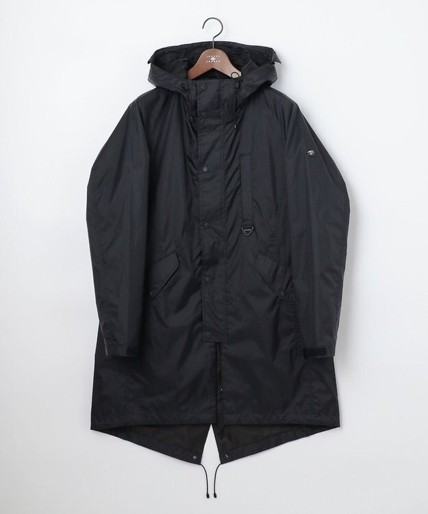 JOSEPH ABBOUD MOUNTAIN 【UNISEX】リサイクルナイロンリップ コート ブラック系