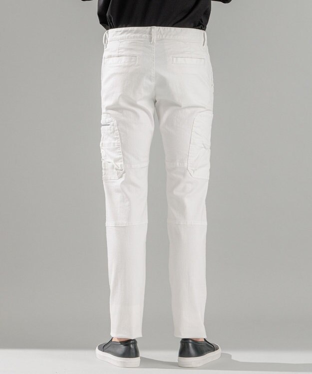 JOSEPH HOMME 新色・新型【抜群のストレッチ性/光沢素材】ハイパワーソフトストレッチ デザインパンツ/ STICK DESIGN ホワイト系