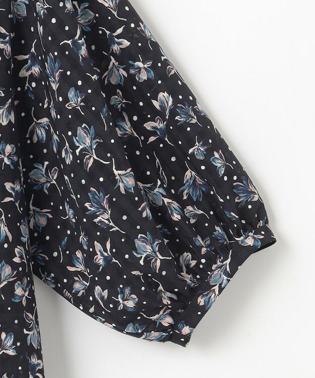 組曲 S フラワードットプリント ブラウス ブラック系5