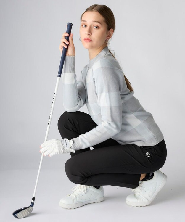 FILA GOLF／marie claire 【Marie claire sports】【美脚シルエット】ストレッチロングパンツ ブラック
