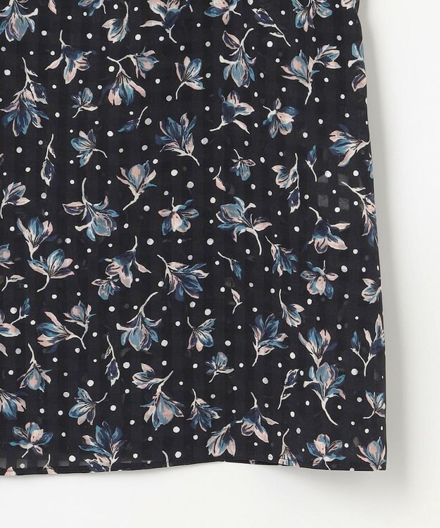 組曲 S フラワードットプリント ブラウス ブラック系5