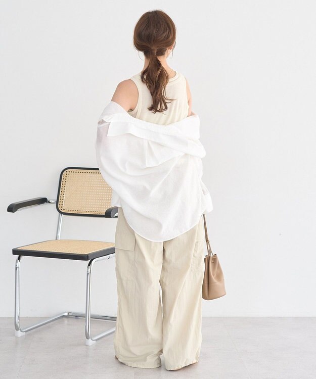 earth music&ecology 【SET】シアーフライスレイヤードタンクトップ Ivory