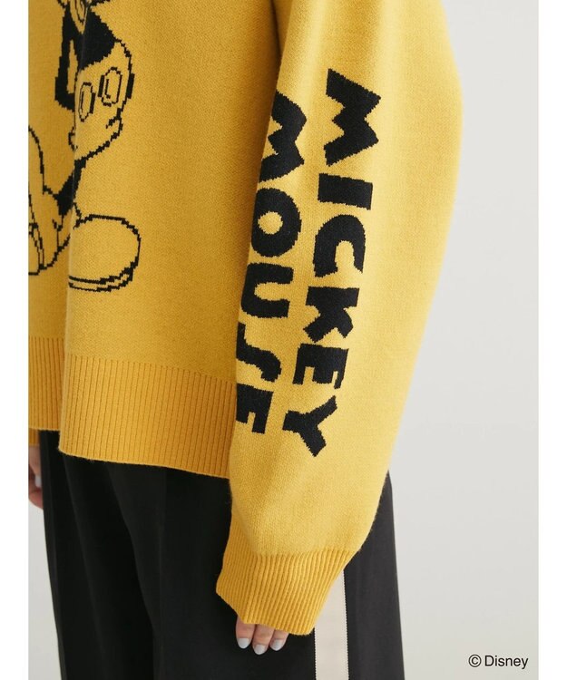Green Parks Ｄｉｓｎｅｙ／ジャガードニットプルオーバー Yellow