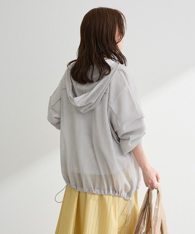 Green Parks リングドットニットパーカー Light Gray