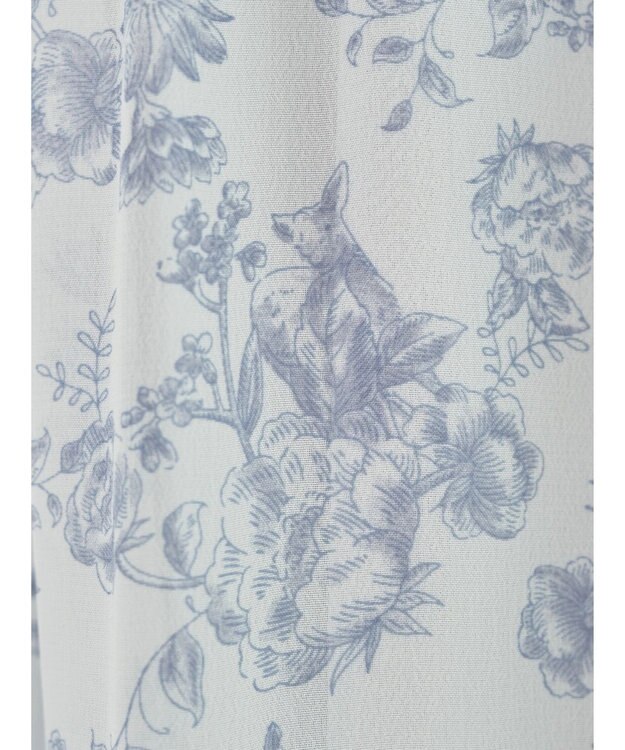 earth music&ecology 隠れバンビ花柄ワンピース Blue