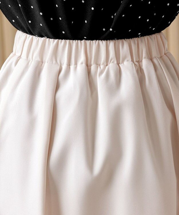 Tiaclasse 【洗える】レイヤードチュールフレアスカート ライトピンク