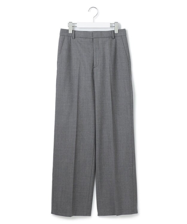 23区 L 【セットアップ対応】ラフィーネウール ワイドパンツ ライトグレー系