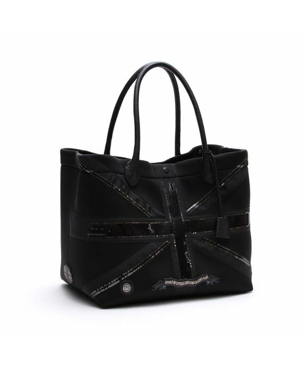 A.D.M.J. 【魔法の様に軽い】マジックライト/ユニオンジャックキューブトート34cm NEGRO