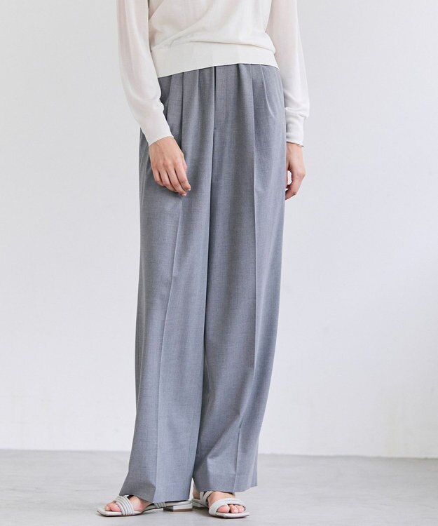 BEIGE， APOPHY / ステッチディテールイージータックパンツ L.Gray