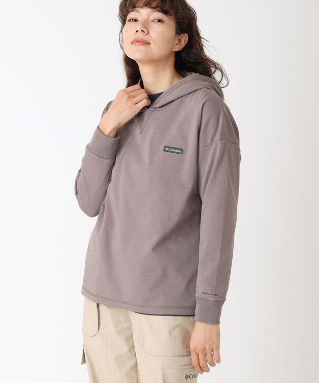 Columbia Columbia/ ウィメンズリラクシングモーメントロングスリーブフーディ /コロンビア Iron