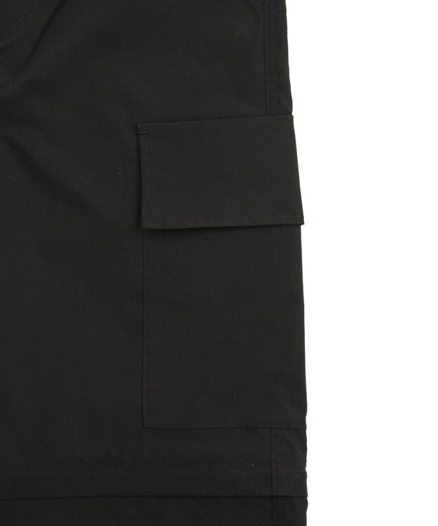 WEGO 【MLサイズ展開】2WAYリップストップカーゴパンツ ブラック