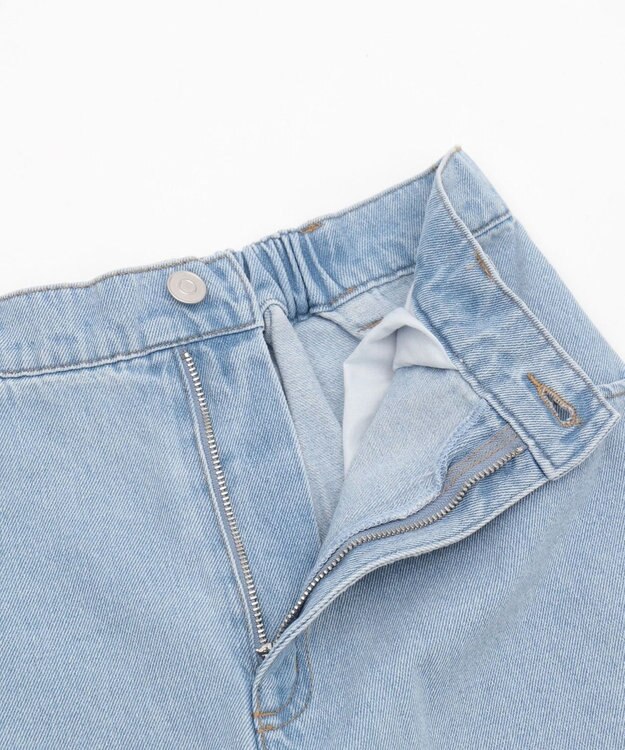 WEGO 【ウエストゴム/楽ちん】サマーデニムサイドリボンパンツ デニム淡色