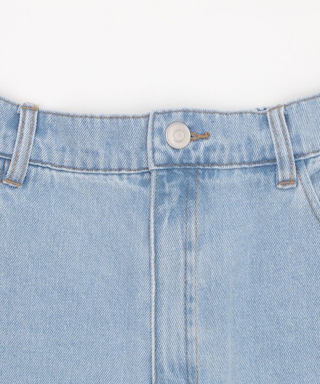 WEGO 【ウエストゴム/楽ちん】サマーデニムサイドリボンパンツ デニム淡色