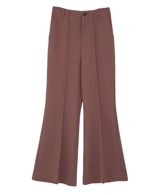 earth music&ecology センターシームフレアパンツ Ecru