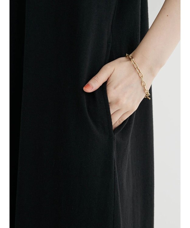 Green Parks Ａラインカットワンピース Black