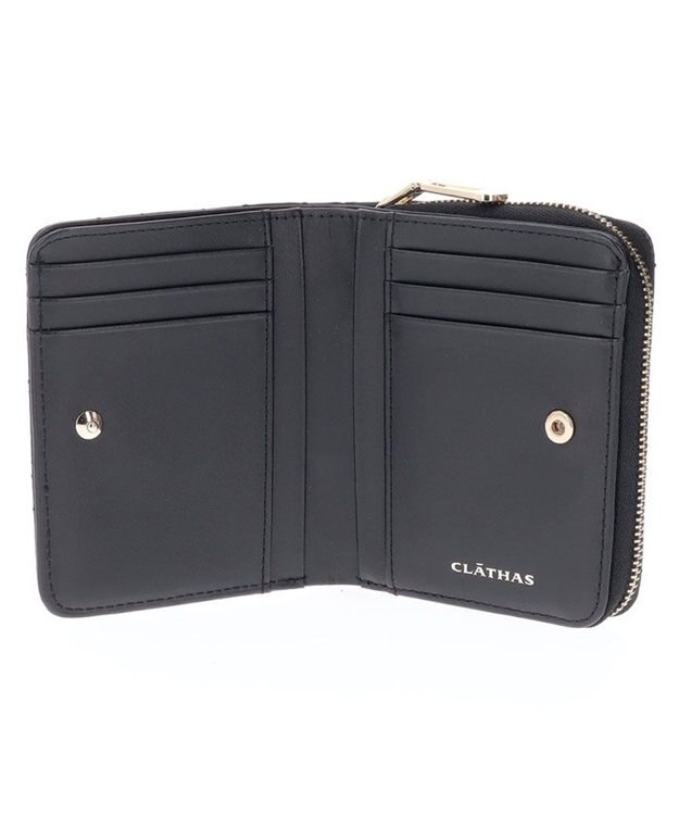 CLATHAS セレナ ファスナー二つ折り財布 ブラック