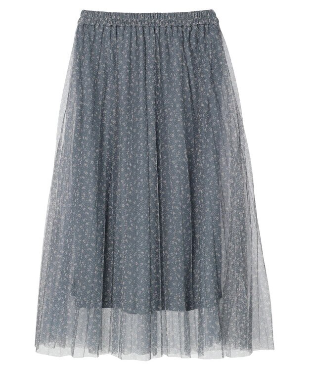 Green Parks Ｂ．チュールｐｔプリーツスカート Black