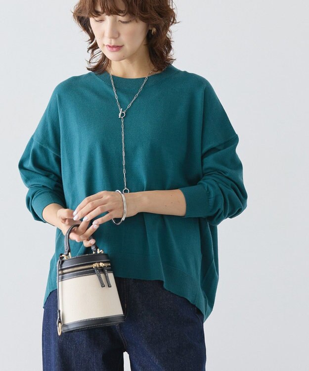 AMERICAN HOLIC バイパチルーズニットプルオーバー グリーン