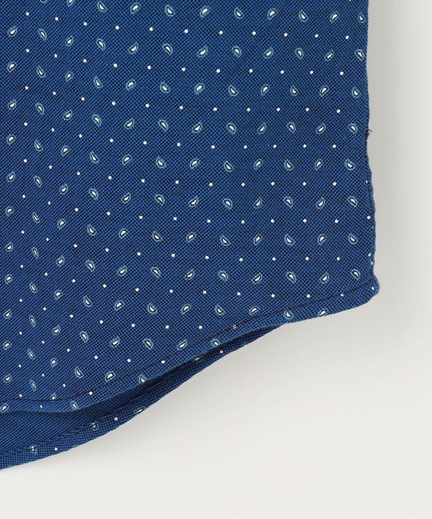 JOSEPH ABBOUD 【オーガニックコットン使用・自然なストレッチ性】JOE COTTON ストレッチオックスペイズリー シャツ ネイビー系5