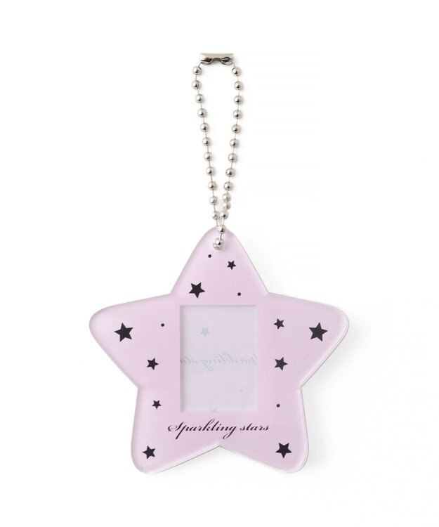 WEGO 【痛バ＆推し活グッズ】スターIDフォトケースキーホルダー ライトパープル