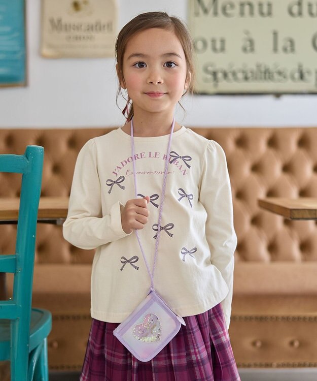 ANY KIDS シャラシャラファスナーウォレット レインボー