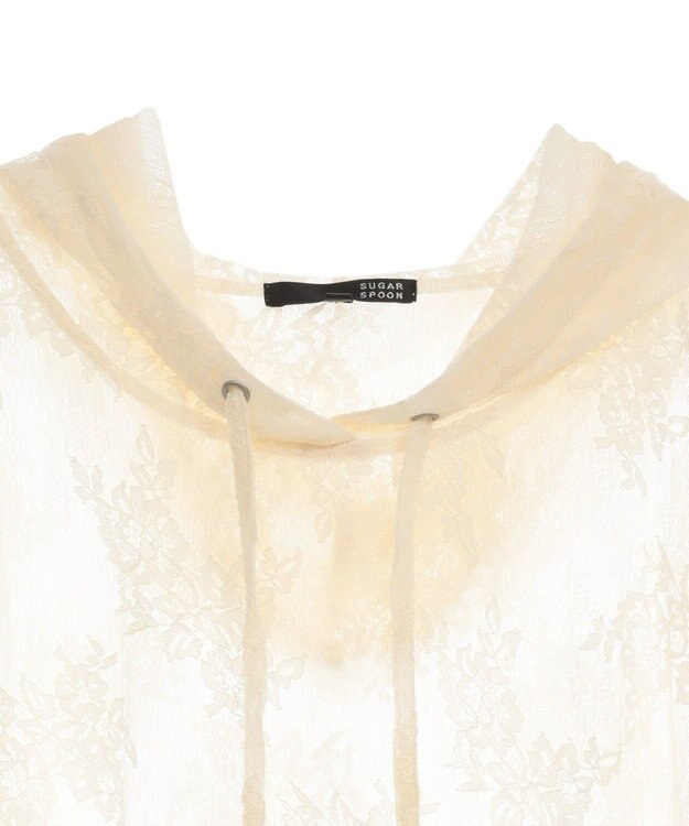 Green Parks ・ＳＵＧＡＲ　ＳＰＯＯＮ　シアーレースフーディー Ivory