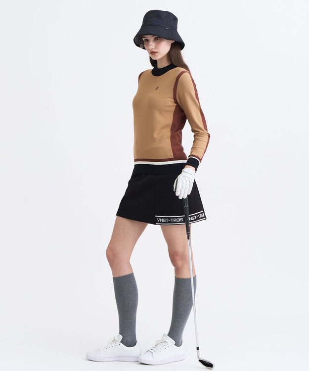 23区GOLF 【WOMEN】ハイソックス 40cm ライトグレー系