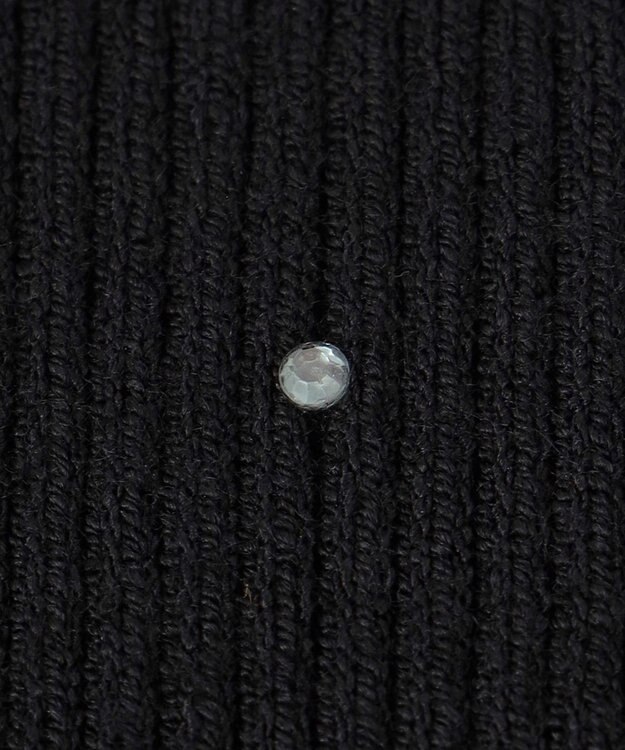 ANY SIS 【洗える】ビジュー プルオーバー ブラック