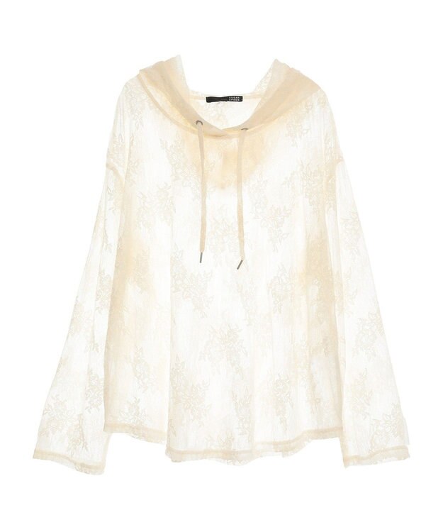 Green Parks ・ＳＵＧＡＲ　ＳＰＯＯＮ　シアーレースフーディー Ivory