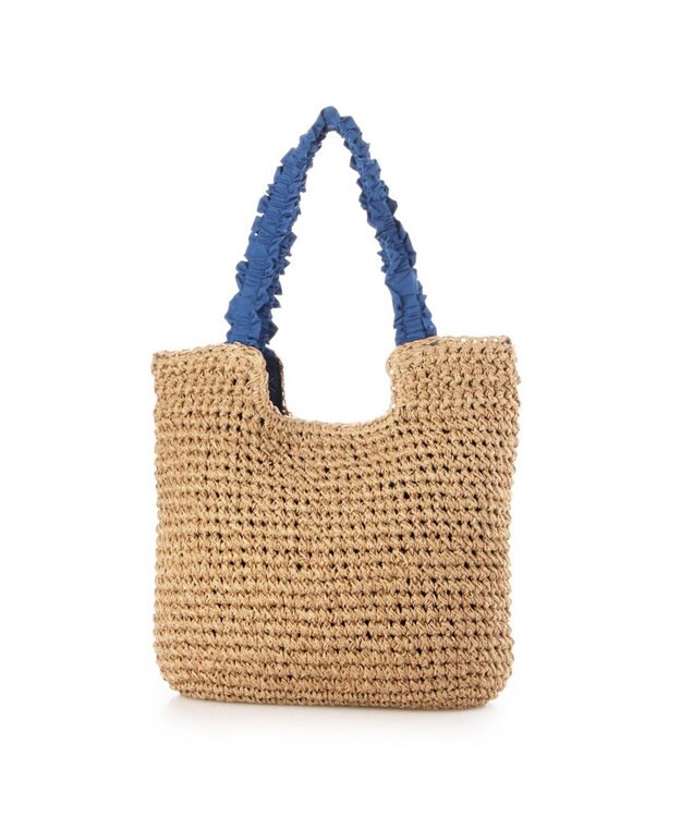 UNBILLION カシュカシュ cachecache / フリルハンドルクロッシェトート ブルー