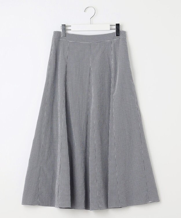 J.PRESS LADIES S 【洗える】アセVis ギンガム スカート ネイビー系3