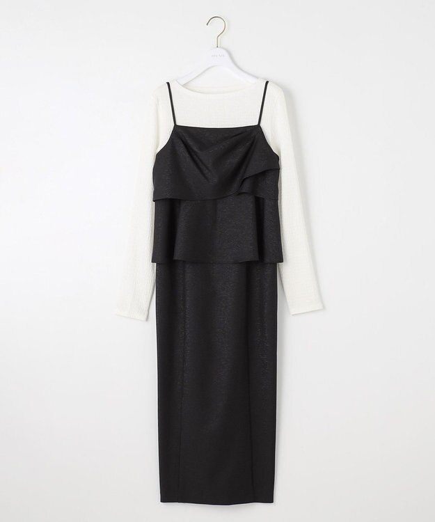 ANY SIS ビスチェワンピース × カットソー セット ブラック