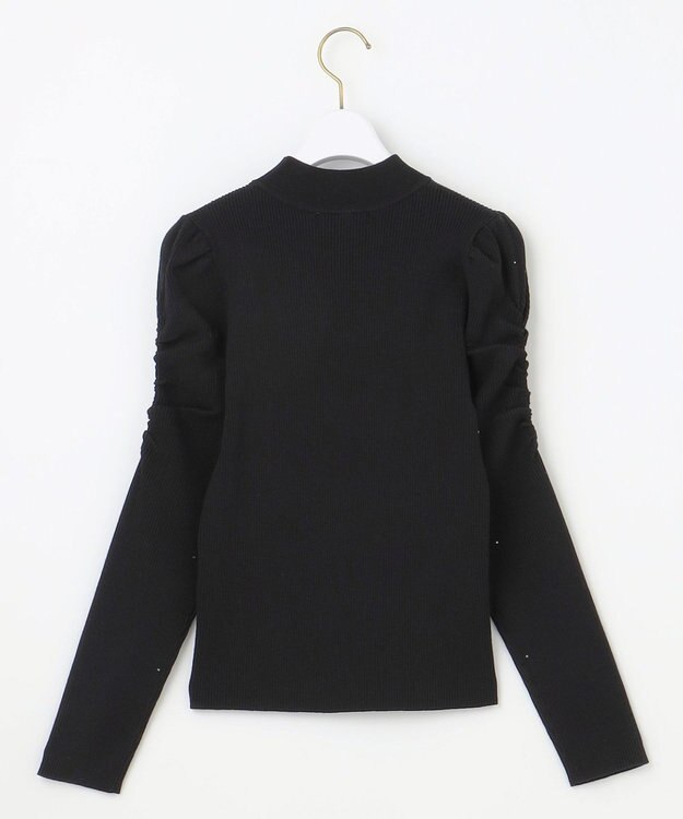 ANY SIS 【洗える】ビジュー プルオーバー ブラック