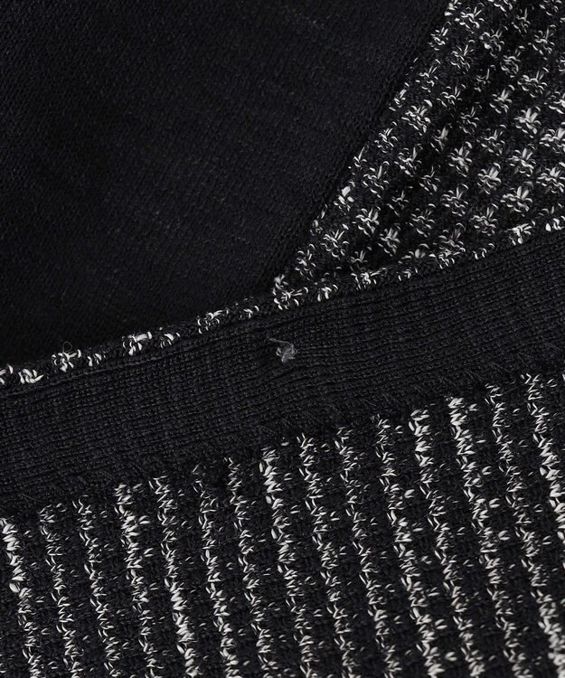 JOSEPH ABBOUD 【イタリア糸使用/清涼感/軽い/洗える】スラブギマニットベスト ブラック系7