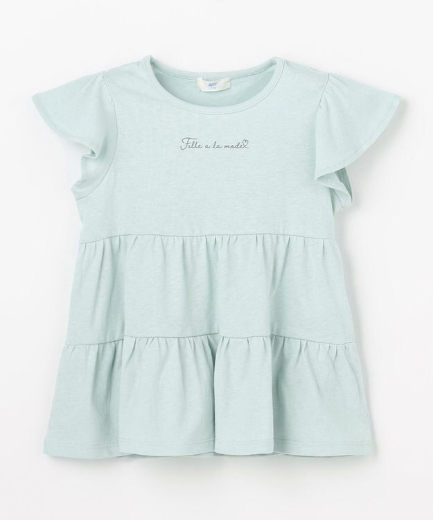 ANY KIDS 【綿100%/接触冷感】ひんやり ティアードチュニック ミント