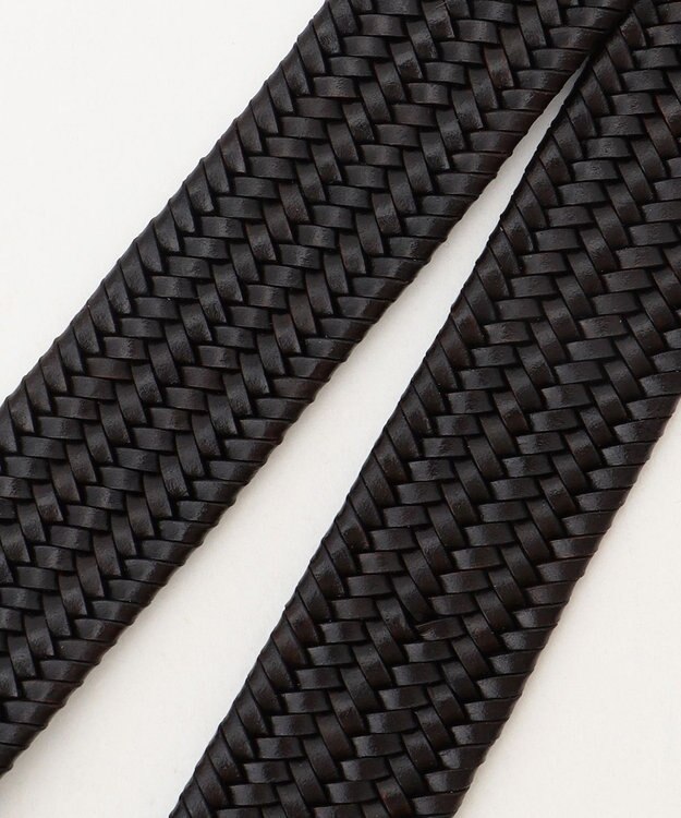 JOSEPH ABBOUD 【イタリア素材・ストレッチ・日本製】 ストレッチレザー ベルト　30㎜ ブラック系