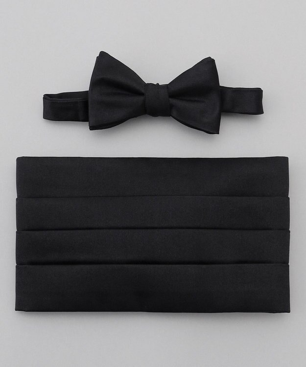 GOTAIRIKU 【WEAR BLACK】フォーマル用 ボウタイ カマーバンドセット ブラック系