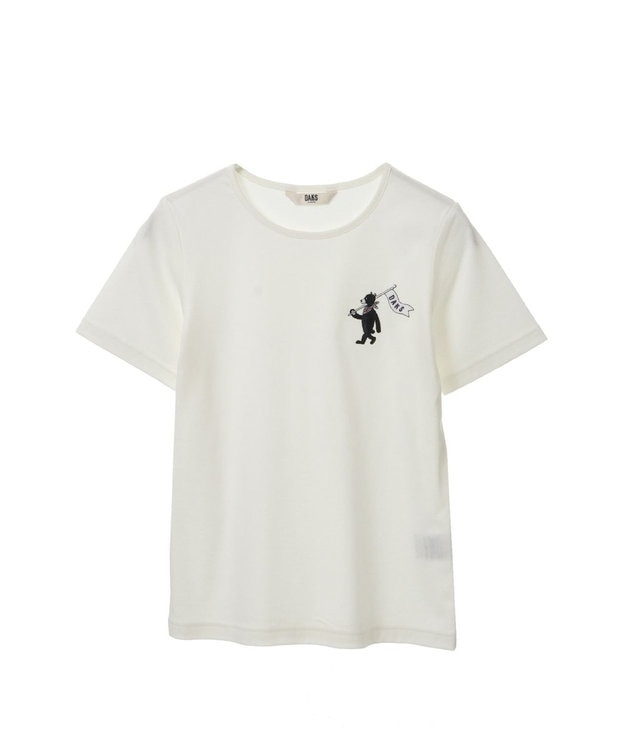 DAKS 【永宮陽子コラボ｜KIDS】オーガニックコットンTシャツ オフホワイト