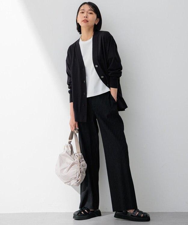 23区 ドローストリング ショルダー バッグ ベージュ系