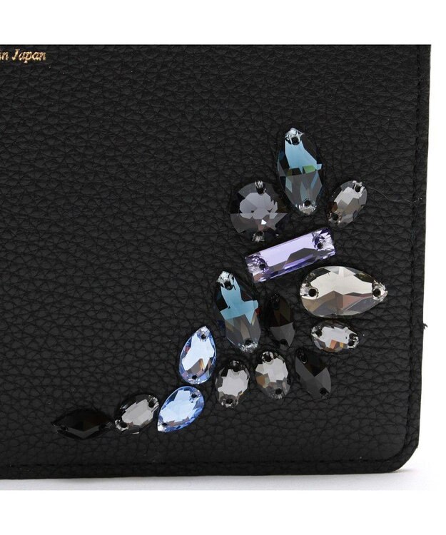 A.D.M.J. 【牛革】モーツァルトカラーグラデーションスリムウォレット BK