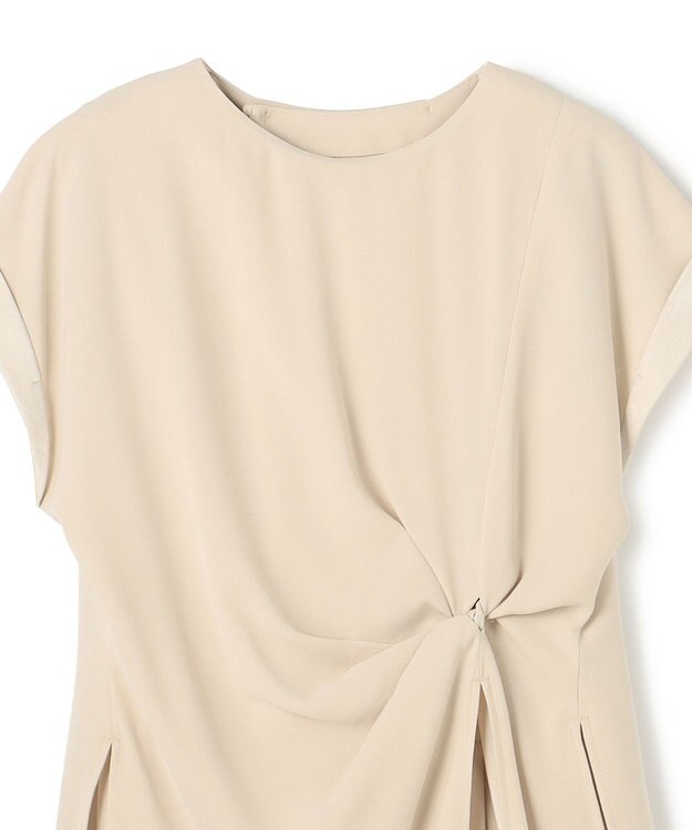 uncrave バックサテンジョーゼット オールインワン ライトベージュ